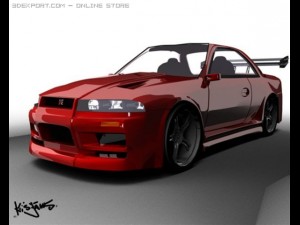 nissan skyline 3D मॉडल