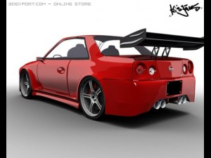 nissan skyline 3D मॉडल