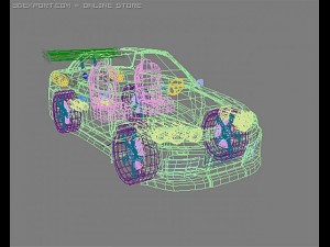 nissan skyline 3D मॉडल