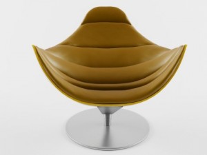 shelly armchair Model 3D
