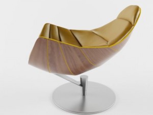 shelly armchair Model 3D