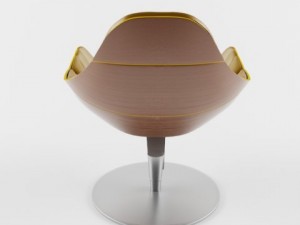 shelly armchair Model 3D