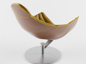 shelly armchair Model 3D