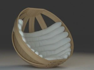 요람 의자 3D 모델