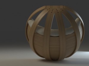 cradle chair Modelo 3D