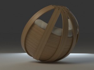 cradle chair Modelo 3D