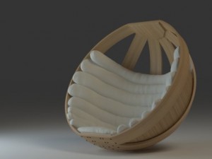 cradle chair Modelo 3D