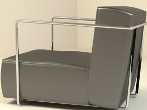 abc armchair Modello 3D