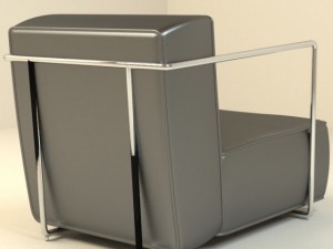 abc armchair Modello 3D