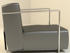 abc armchair Modello 3D