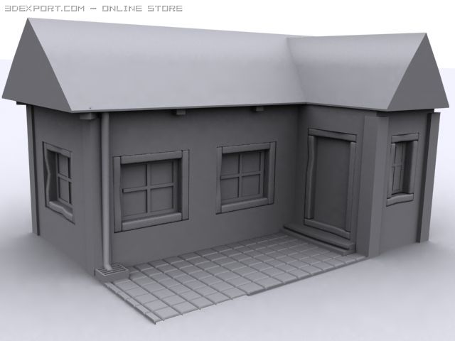 house Modelo 3D .c4d .max .obj .3ds .fbx .stl .blend 
