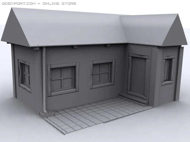 house 3D Model .c4d .max .obj .3ds .fbx .stl .blend 