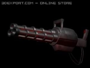gatling laser prototype Modelo 3D