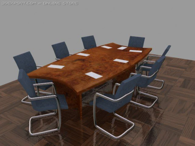 office conference 3D Model .c4d .max .obj .3ds .fbx .stl .blend 