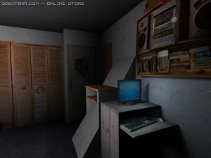 complete bedroom 3D Model