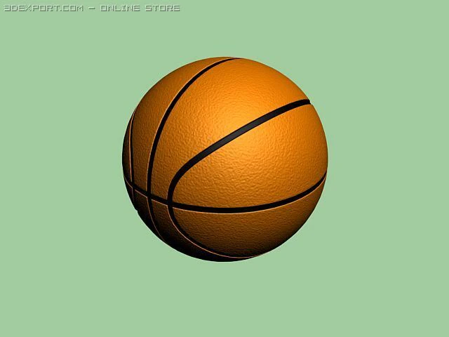 bola de basquete Modelo 3D .c4d .max .obj .3ds .fbx .stl .blend 