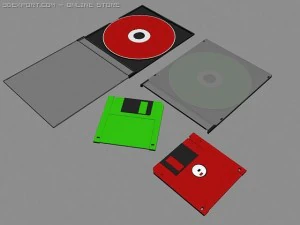 cd dan floppy drive Model 3D