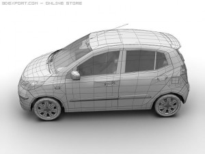 2008 hyundai i10 Modello 3D