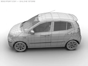 2008 hyundai i10 3D Model