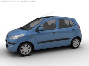 2008 hyundai i10 Modello 3D