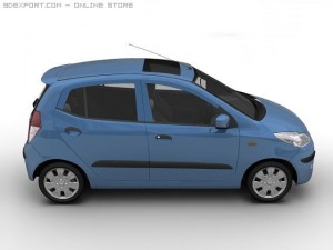 2008 hyundai i10 Modello 3D