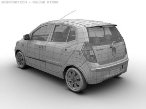 2008 hyundai i10 Modello 3D