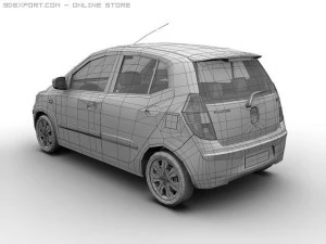 2008 hyundai i10 3D Model