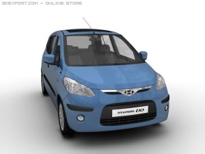 2008 hyundai i10 Modello 3D