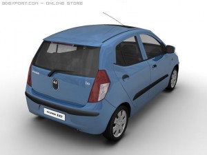 2008 hyundai i10 Modello 3D