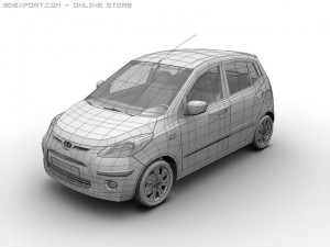 2008 hyundai i10 Modello 3D
