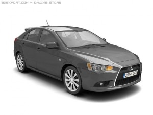 2009 mitsubishi lancer sportback 3D Model