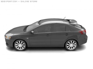 2009 mitsubishi lancer sportback 3D 모델