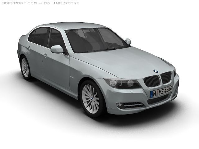 2008 bmw 3 series 3D Model .c4d .max .obj .3ds .fbx .stl .blend 