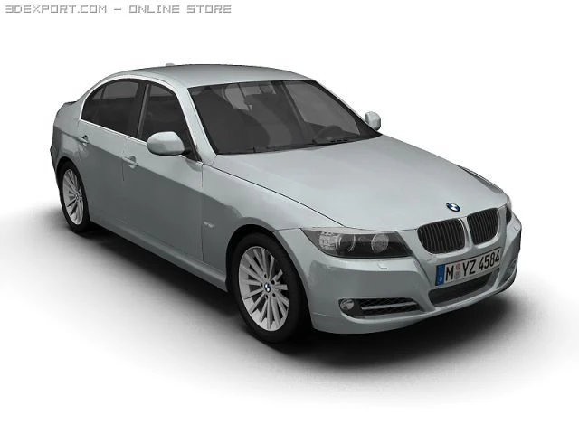2008 bmw 3 series 3D Model .c4d .max .obj .3ds .fbx .stl .blend