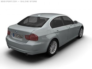 2008 bmw 3 series 3D Model