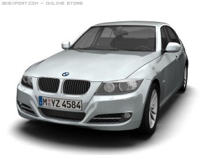 2008 bmw 3 series 3D Model
