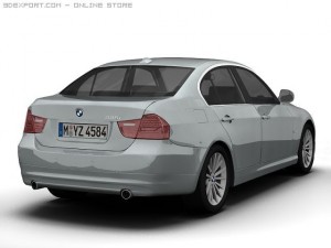 2008 bmw 3 series 3D Model