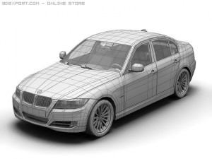 2008 bmw 3 series 3D Model