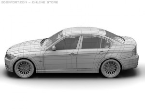 2008 bmw 3 series 3D Model