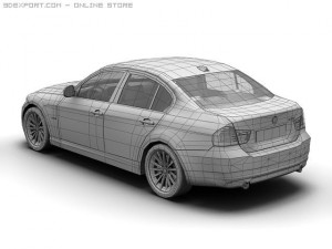 2008 bmw 3 series 3D Model