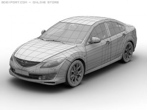 2008 mazda6 3D 모델