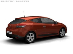 2009 renaut megane coupe 3D Model