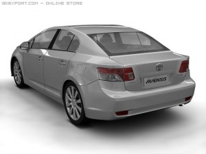 2009 toyota avensis Modelo 3D