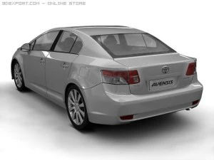 2009 toyota avensis 3D Model