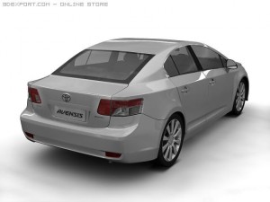 2009 toyota avensis Modelo 3D