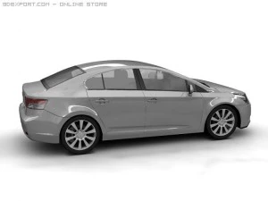 2009 toyota avensis 3D Model