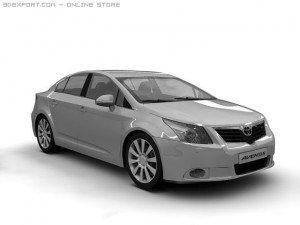 2009 toyota avensis Modelo 3D