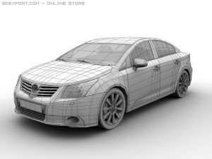 2009 toyota avensis Modelo 3D