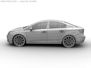 2009 toyota avensis Modelo 3D