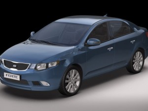 2010 kia forte Modèle 3D